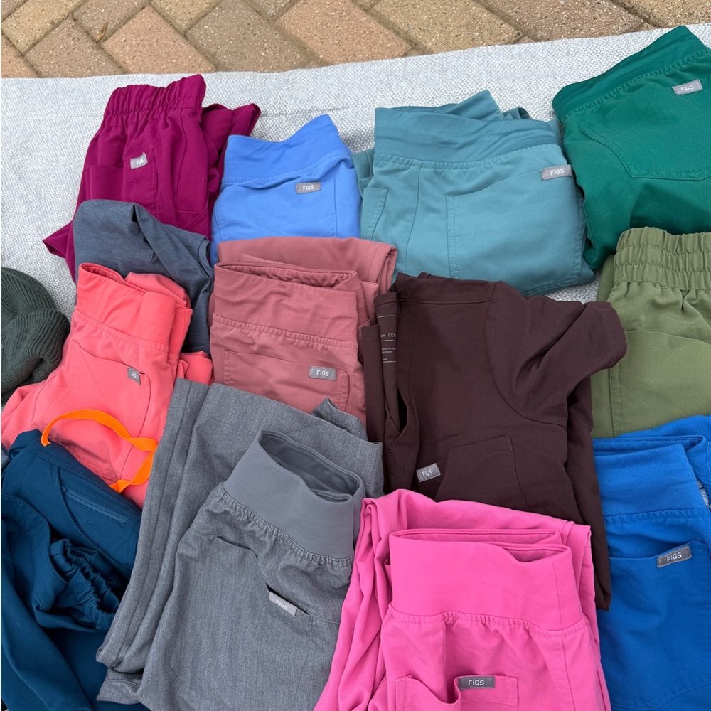 Assorted Colorful FIGS Scrubs